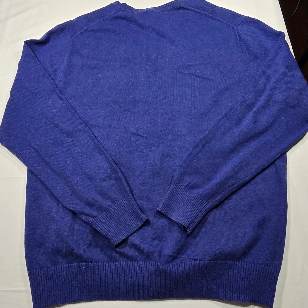 Jos. A. Bank Traveler Pima‎ Cotton V-Neck Sweater XL Quiet Luxury Old Money
